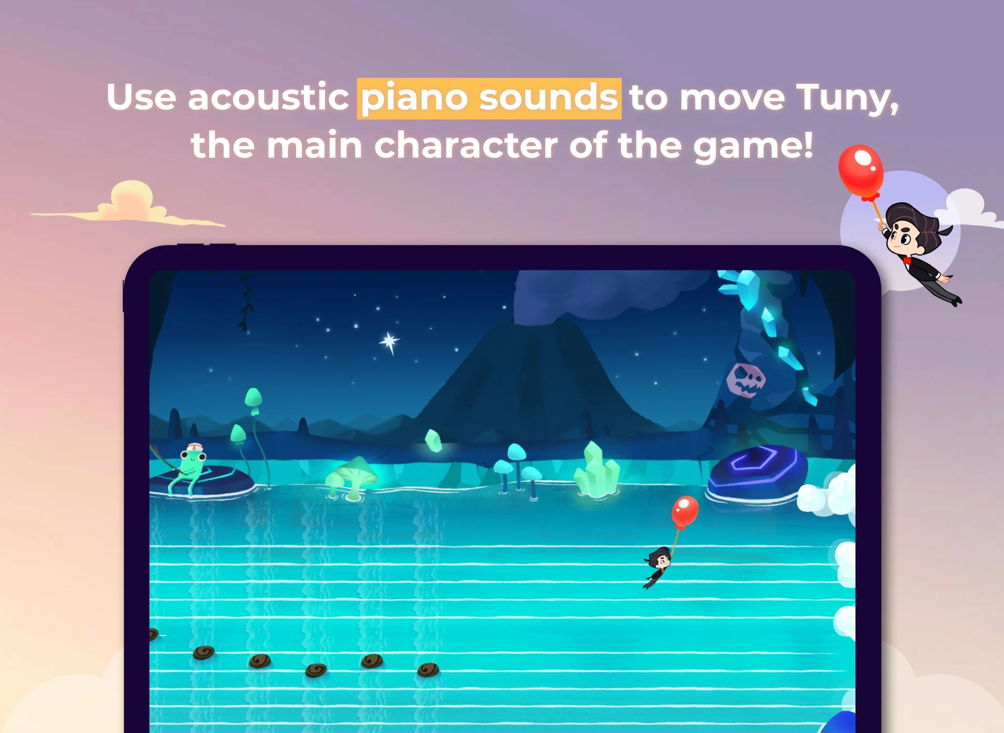 TunyStones Piano - read music screenshot